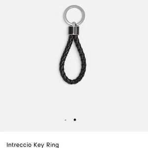 Bottega Veneta Black Braided Key Holder (missing key ring & connected leather)